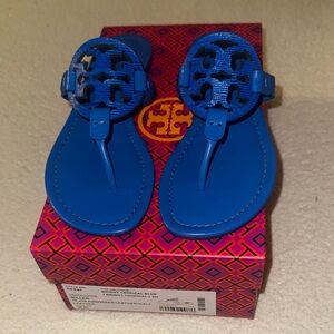 Tory Burch Vibrant Blue Thong Sandals